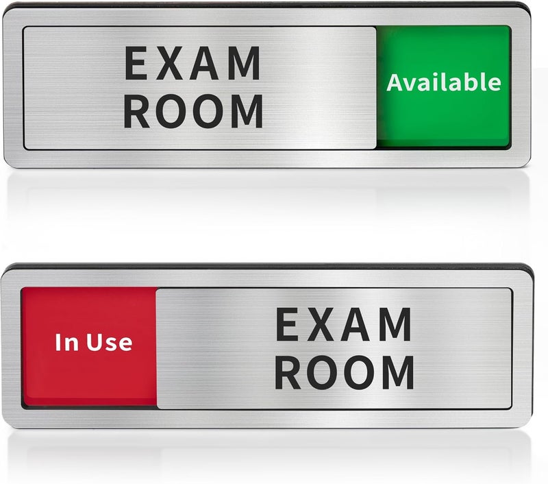 Abudada Exam Room Door Sign,Do Not Disturb- In Use/Available Slider Signs for Offices & Hospitals,Counseling Centers,In Session Door Sign for Therapists - Image 1